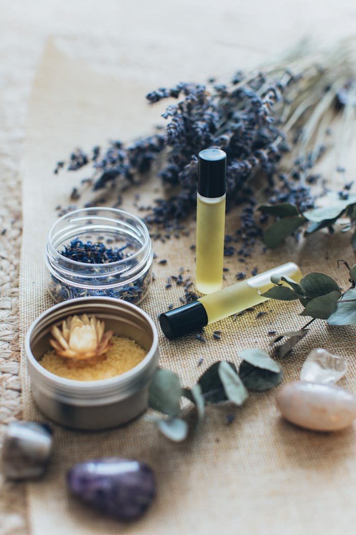 our-services-2 Elevate your relaxation with aromatherapy essentials featuring lavender and massage oils.
